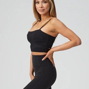 Buffbunny Scarab Jaquard Top in Onyx Black XS